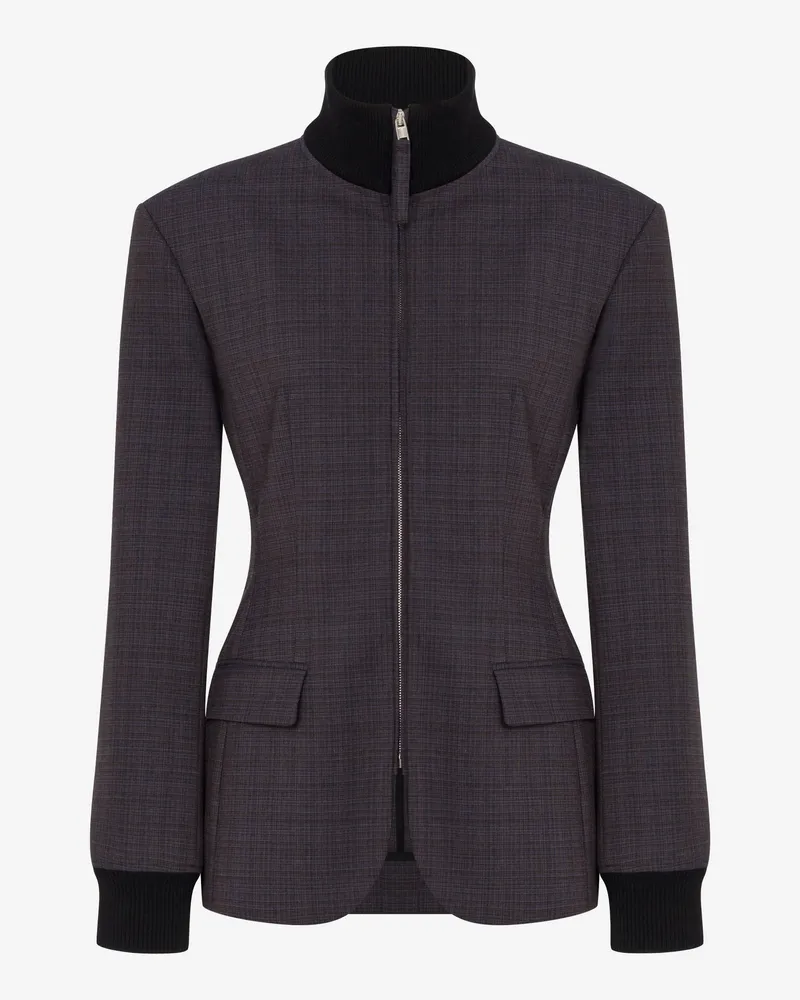 Moschino Jacke aus Stretch-Wollmischgewebe - Violett Violett