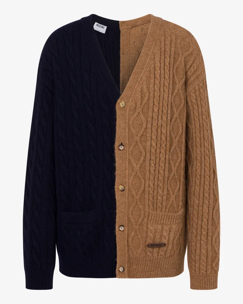 Moschino Strickjacke aus Alpakamischung - Braun Braun