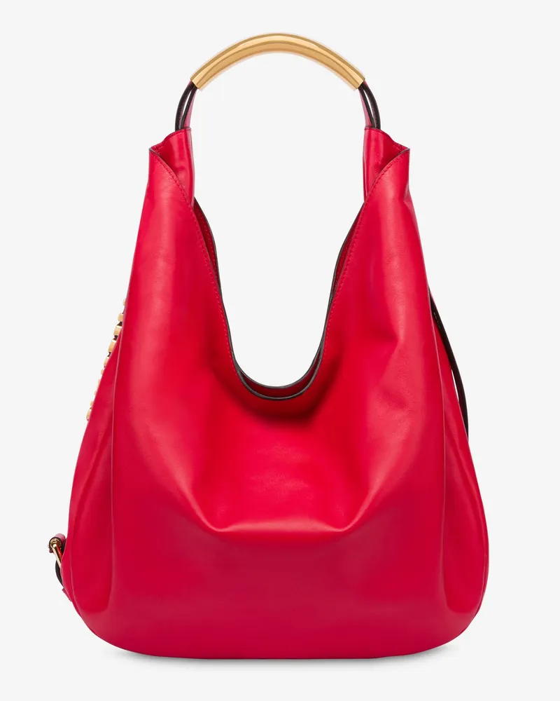 Moschino Moschino Handle Me Tasche Medium - Rot Rot