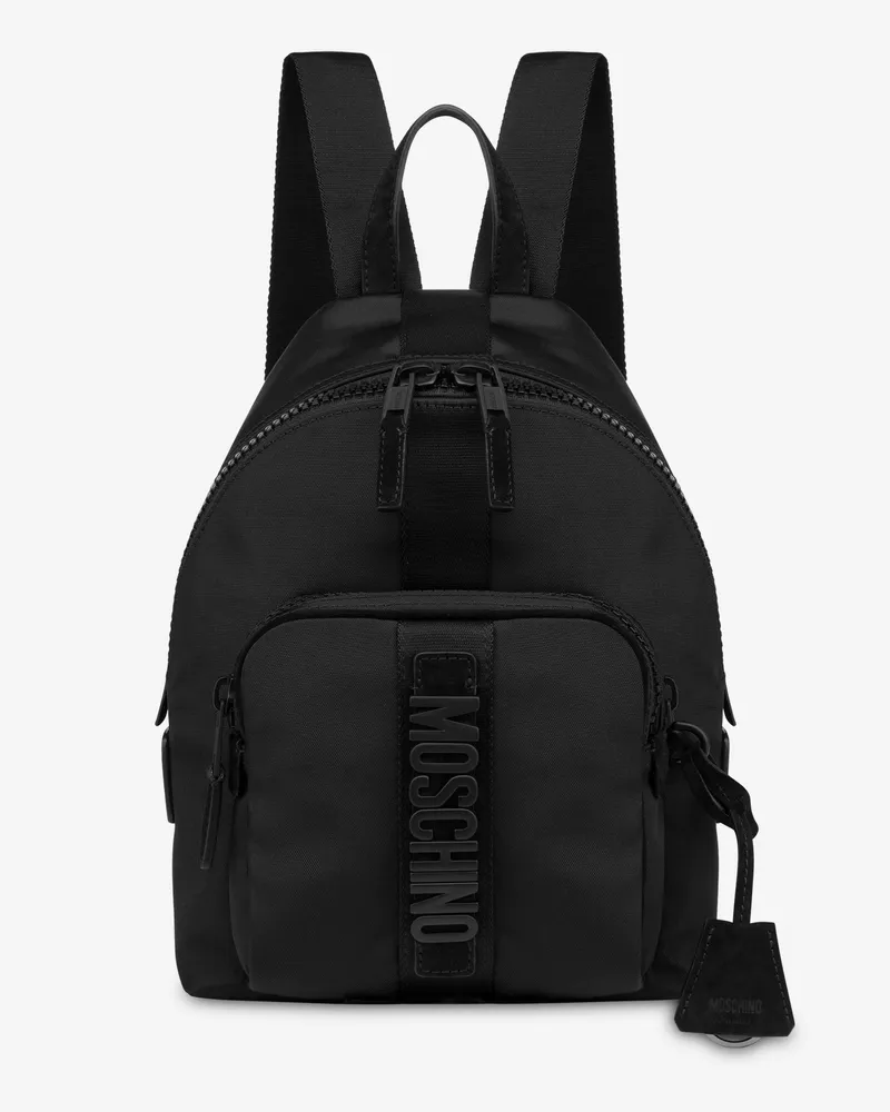 Moschino Cordura-Nylon-Rucksack Medium - Schwarz Schwarz