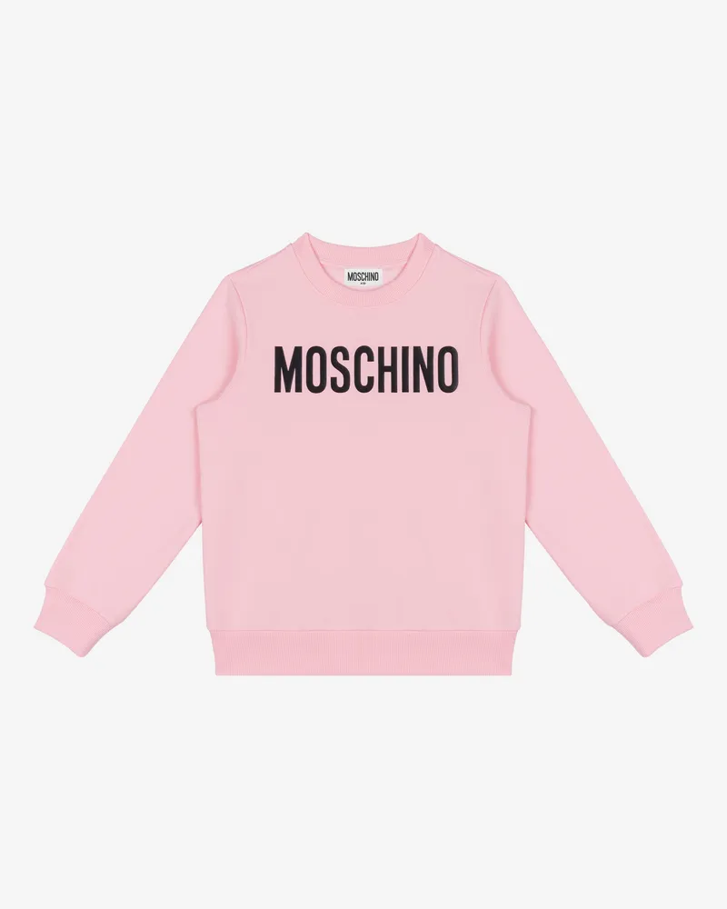 Moschino Baumwoll-Sweatshirt mit Logo - Pink Pink