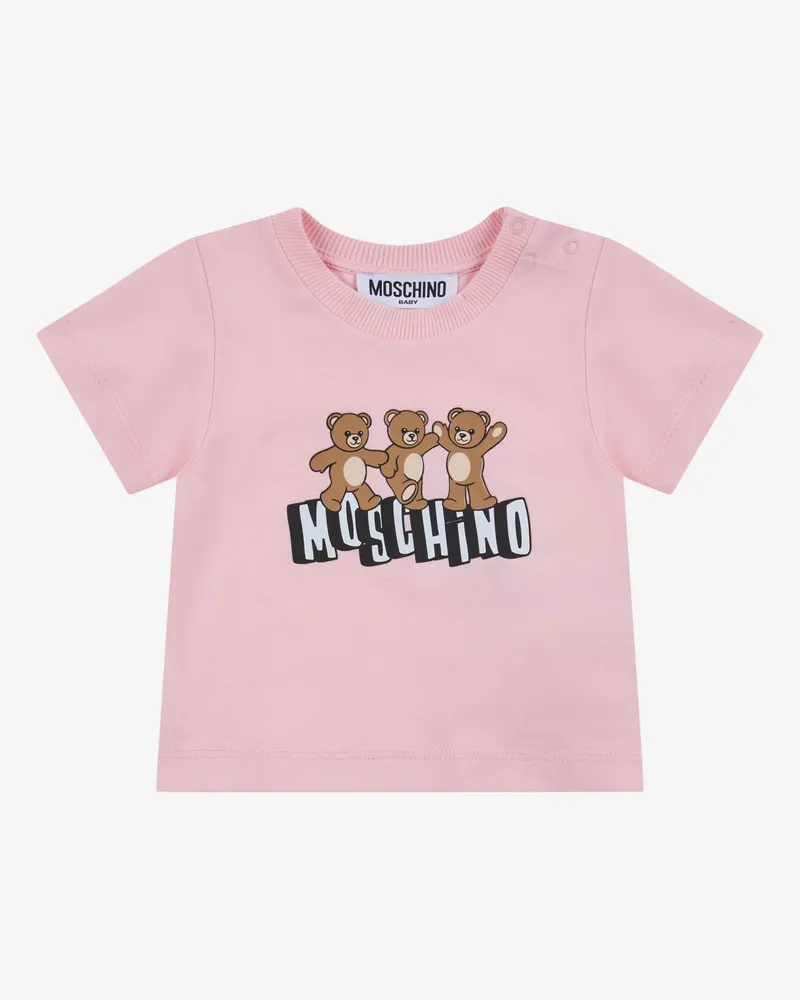Moschino T-Shirt aus Baumwolljersey Moschino Teddy Bear - Pink Pink