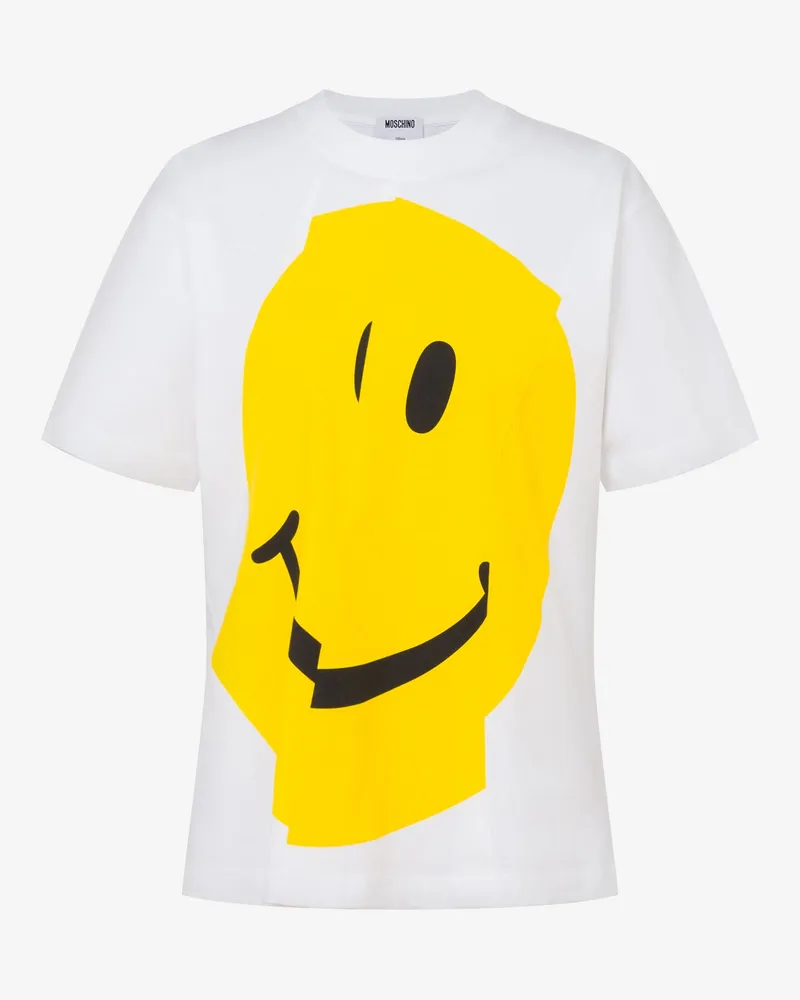 Moschino T-Shirt aus Bio-Baumwolljersey Smiley® - Weiß Weiß