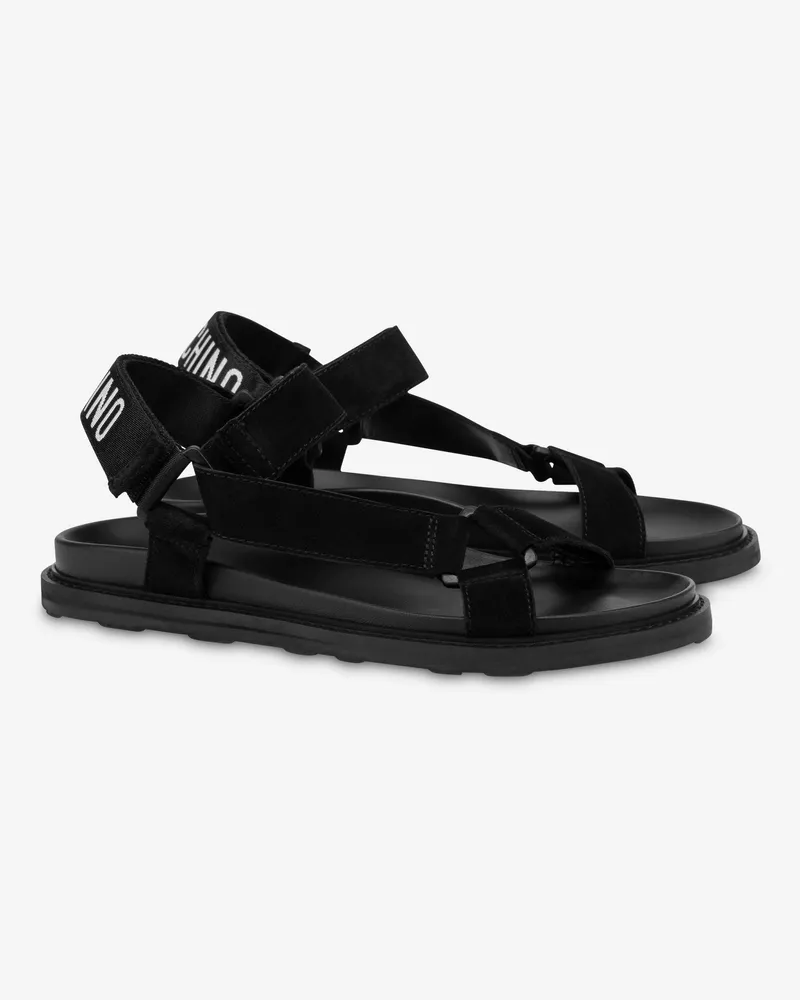 Moschino Sportsandalen aus Kalbsleder - Schwarz Schwarz