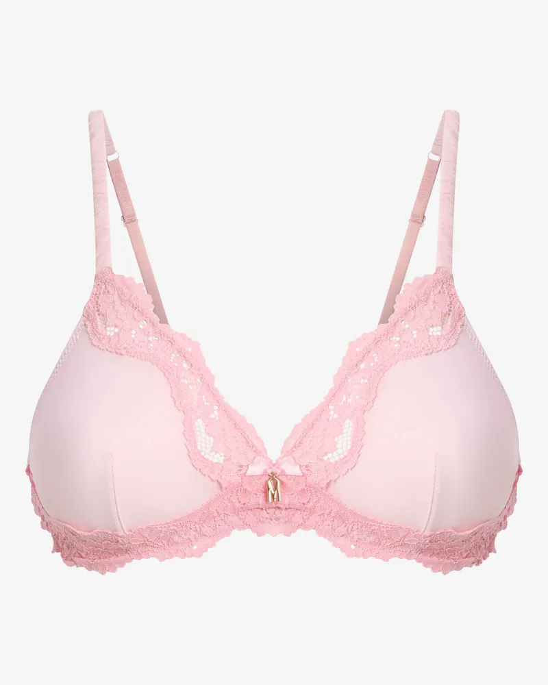 Moschino BH aus Mikrofaser und Spitze - Pink Pink