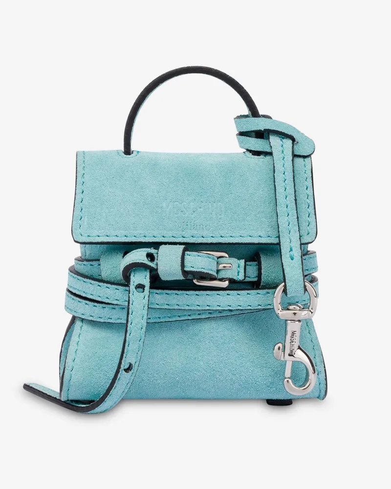 Moschino Micro Tasche Moschino Tie Me - Blau Blau