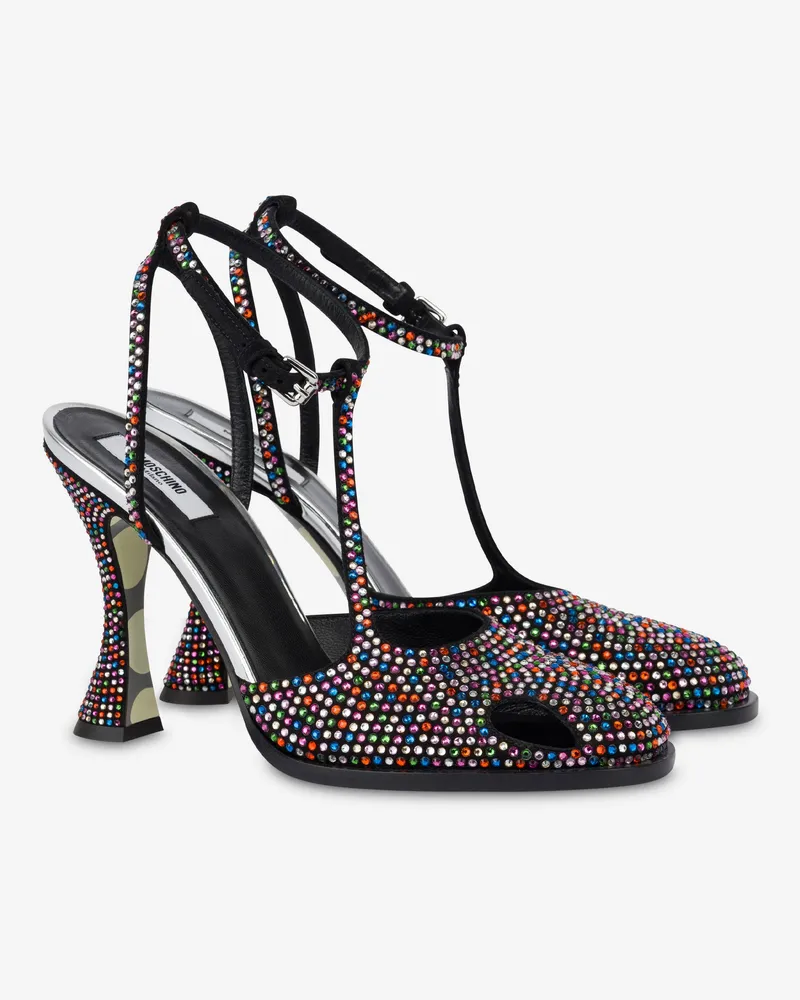 Moschino Pumps mit Strasssteinen - Schwarz Schwarz