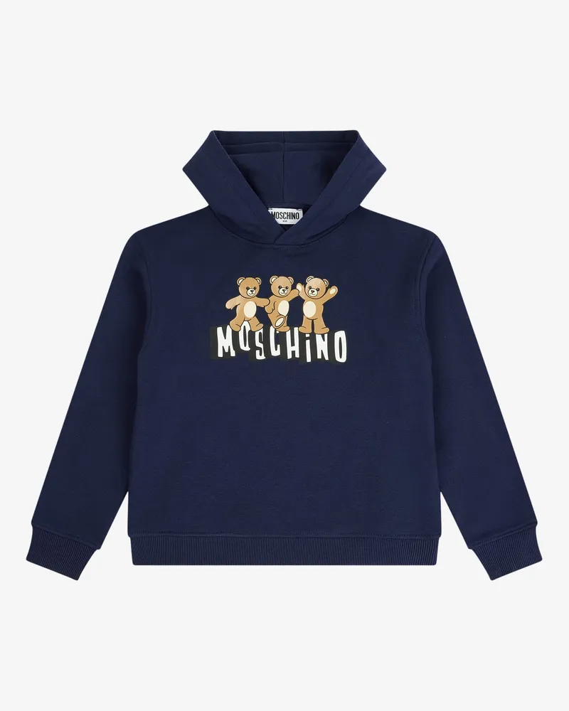 Moschino Baumwoll-Sweatshirt mit Kapuze Moschino Teddy Bear - Blau Blau