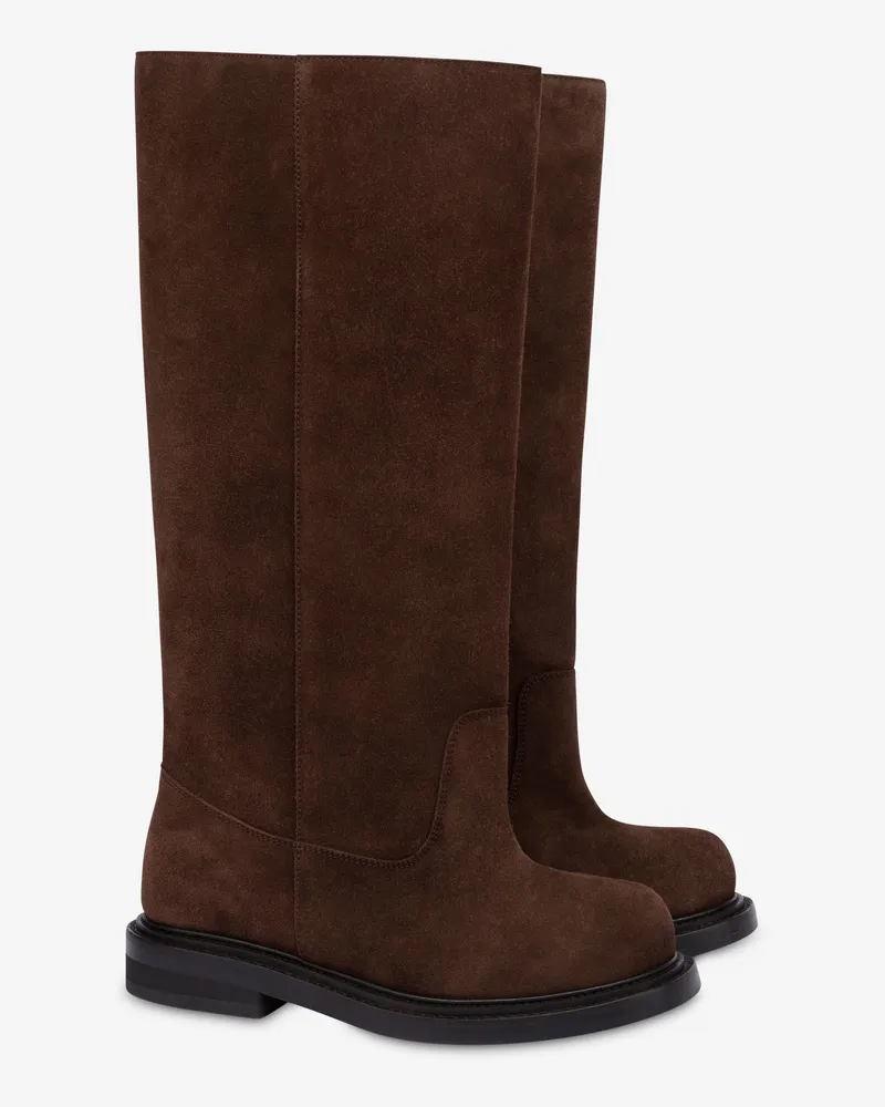 Moschino Stiefel aus Veloursleder Olivia - Braun Braun