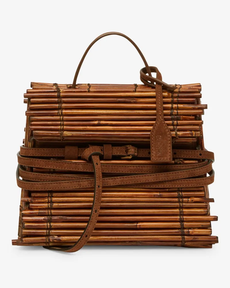 Moschino Kleine Handtasche Moschino Tie Me - Braun Braun