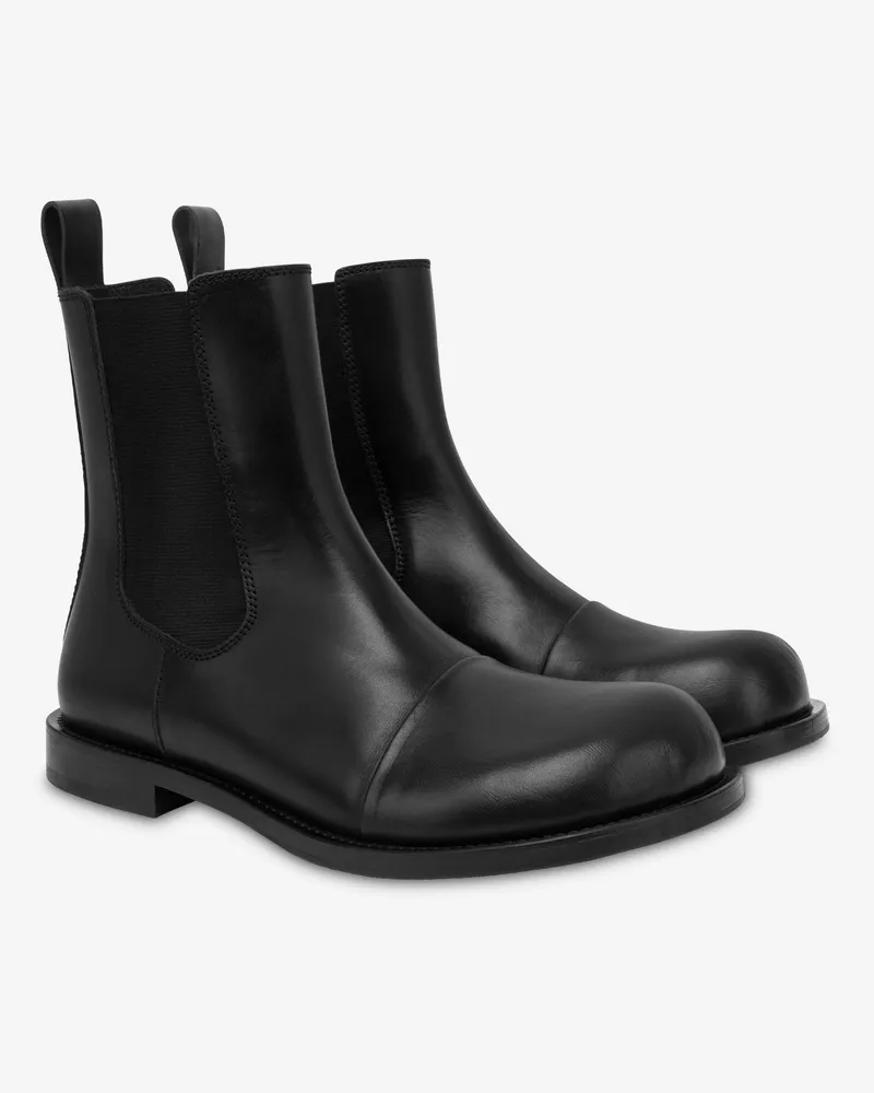 Moschino Kalbsstiefeletten - Schwarz Schwarz