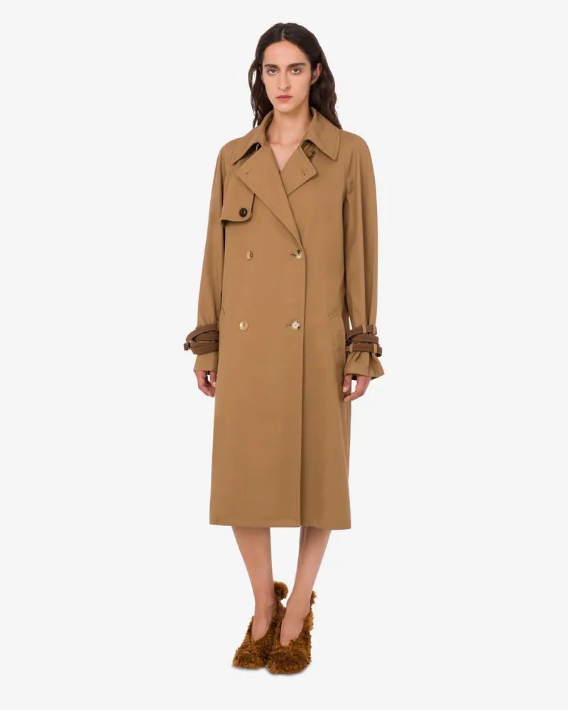 Moschino Trenchcoat aus Gabardine aus einer Baumwollmischung - Braun Braun