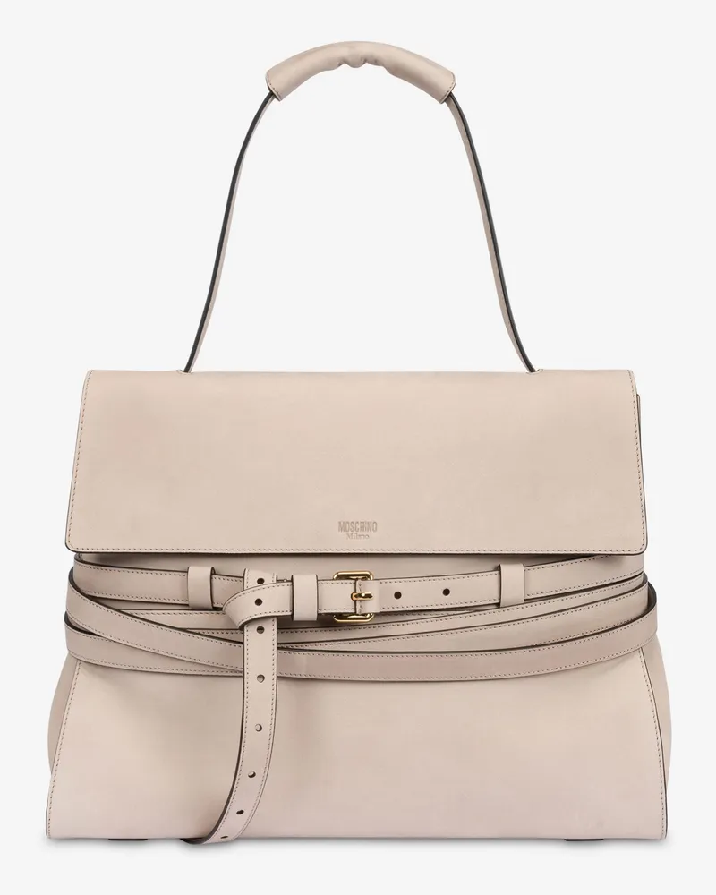 Moschino Moschino Tie Me Handtasche (mittelgroß) - Grau Grau