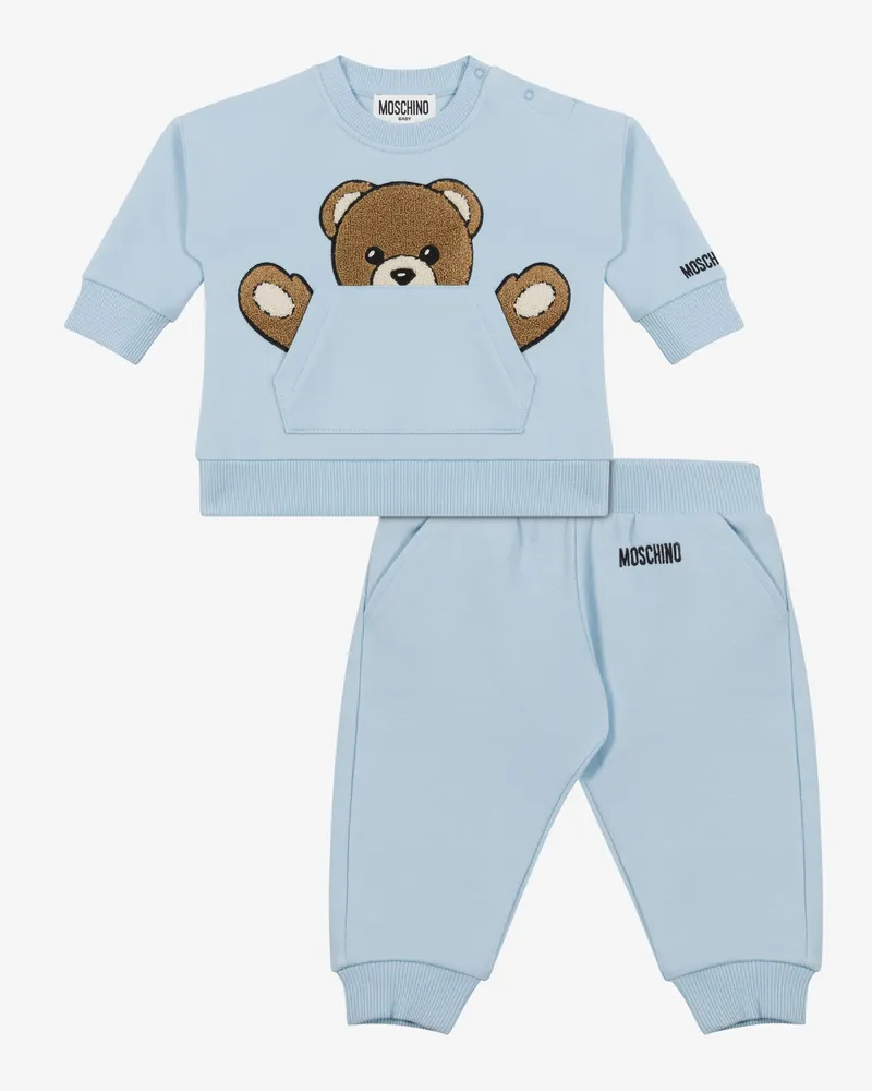 Moschino Teddy-Bear-Sweatshirt-Anzug - Blau Blau