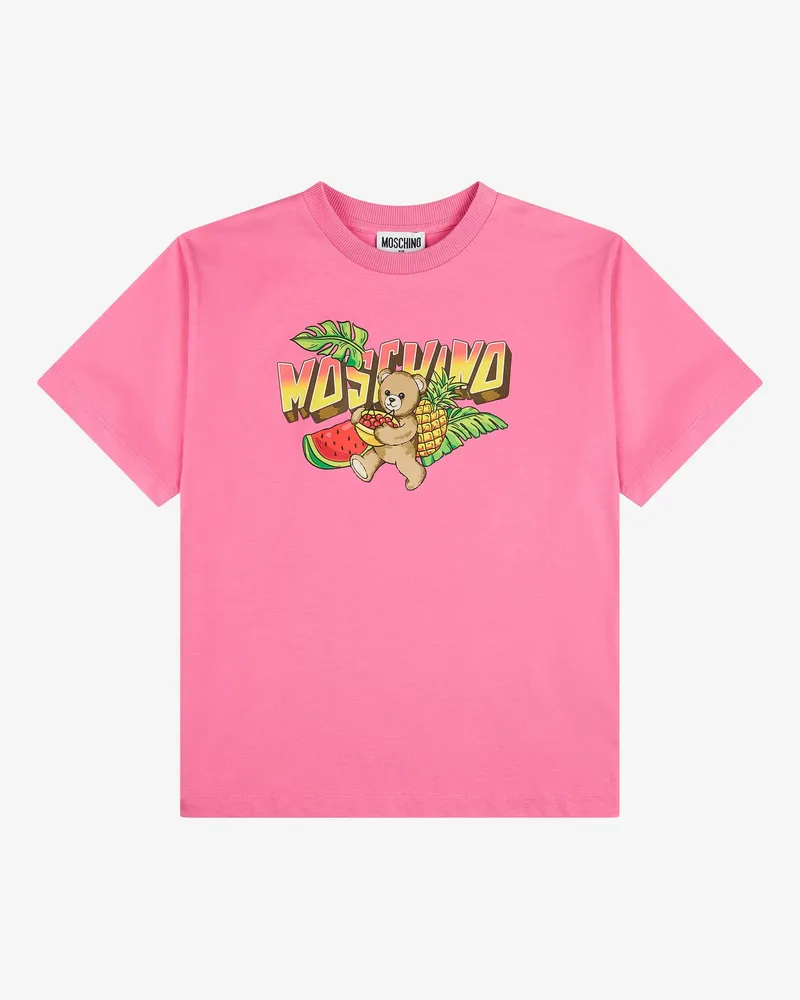 Moschino Maxi-T-Shirt Moschino Teddy Bear - Pink Pink