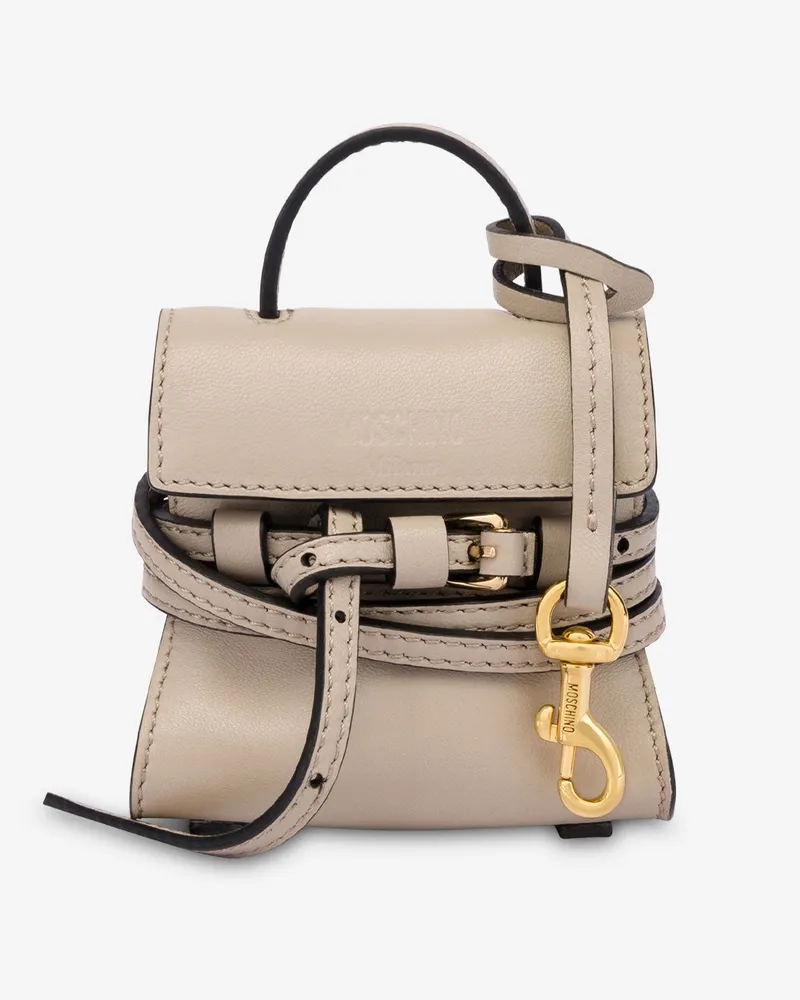 Moschino Micro Tasche Moschino Tie Me - Beige Beige