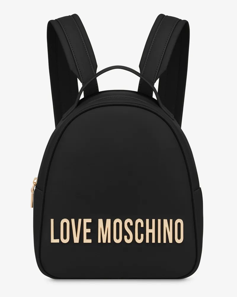 Moschino Rucksack Maxi Lettering - Schwarz Schwarz