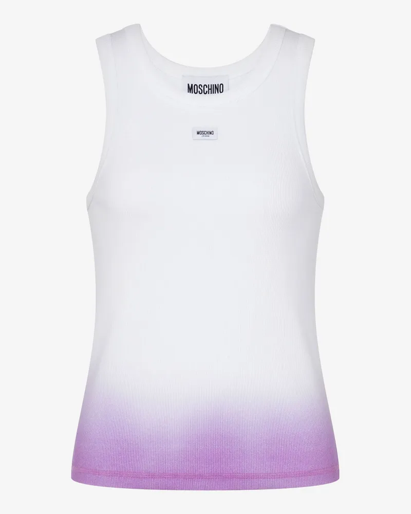 Moschino Oberteil aus Stretch-Baumwolle - Weiß Weiß