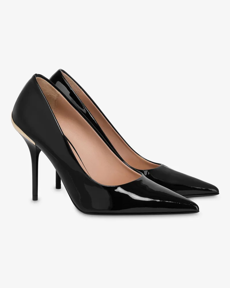 Moschino Pumps aus Lackleder - Schwarz Schwarz