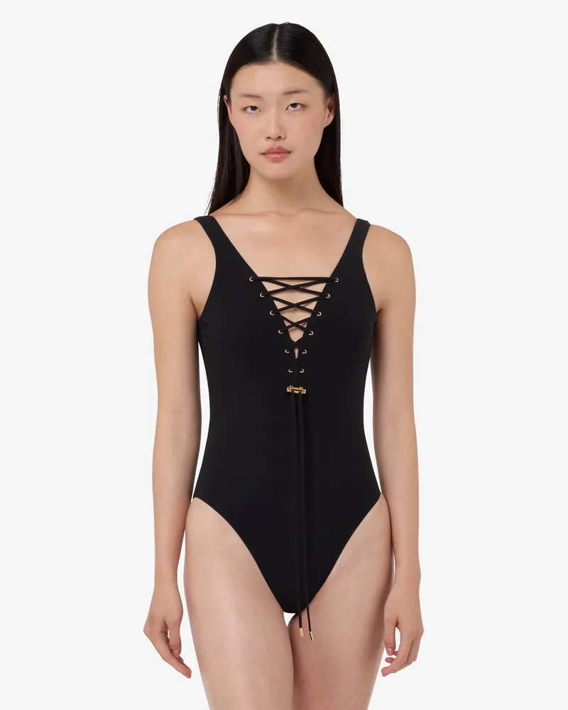 Moschino Einteiliger Badeanzug aus Lycra - Schwarz Schwarz