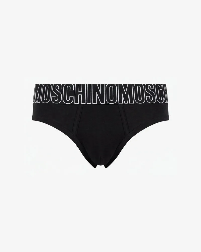 Moschino Slip aus Stretch-Jersey Rubber - Schwarz Schwarz