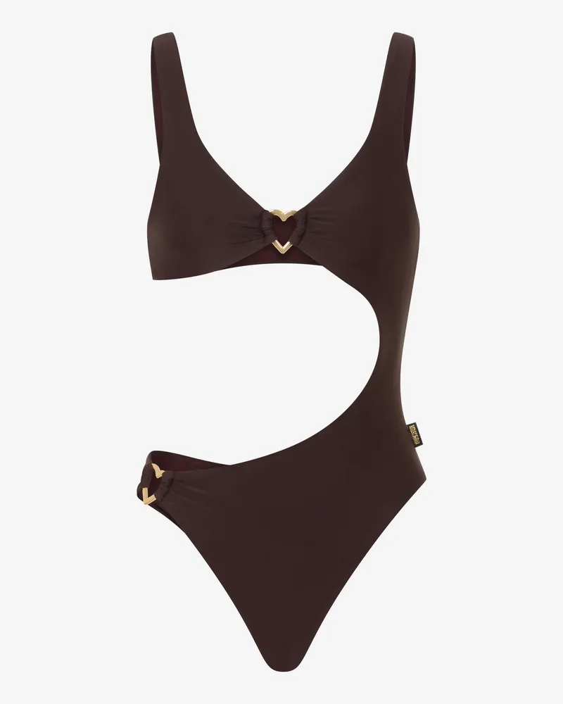 Moschino Lycra-Badeanzug - Braun Braun