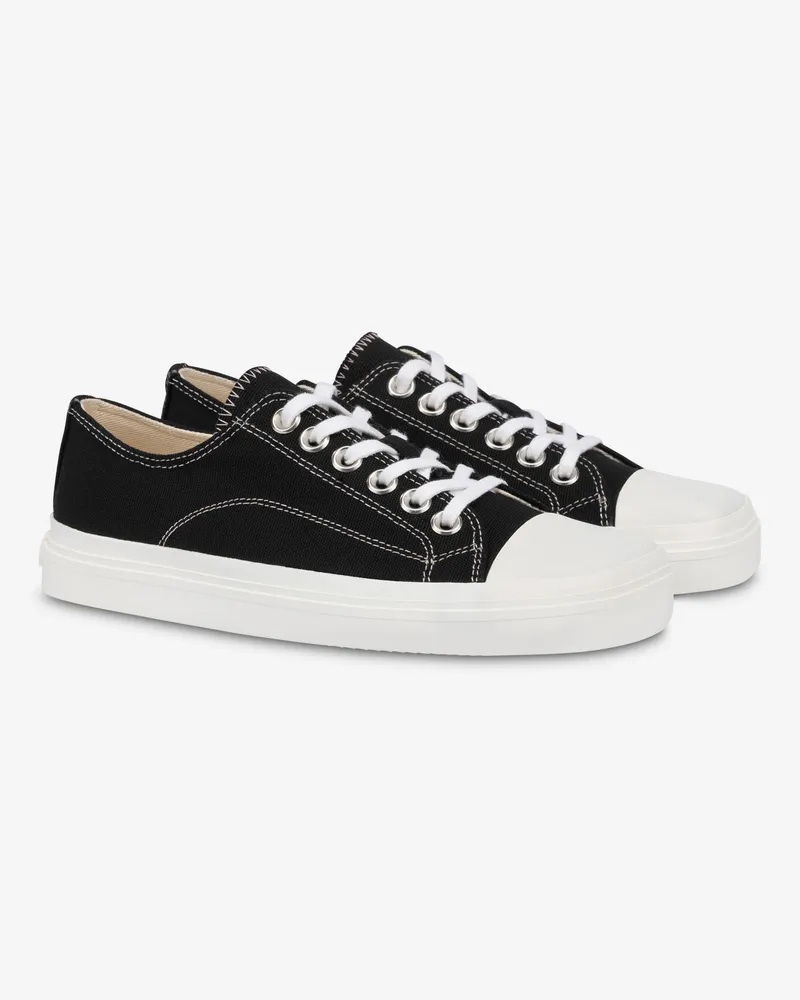 Moschino Canvas-Turnschuhe Edge - Schwarz Schwarz
