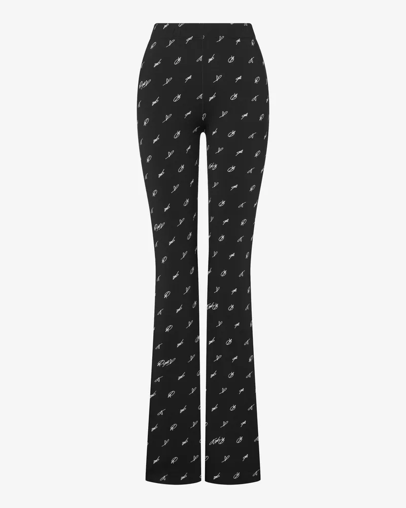 Moschino Leggings aus bedrucktem Funktionsjersey - Schwarz Schwarz
