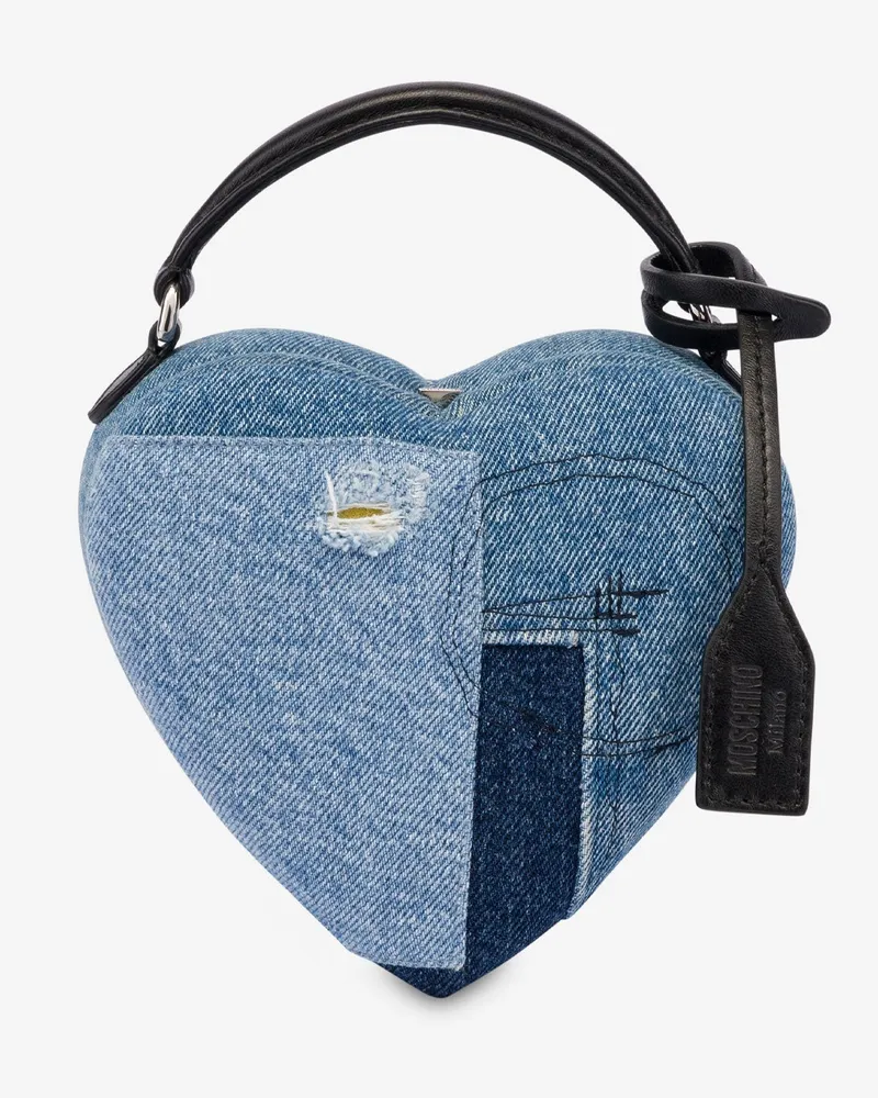 Moschino Mini-Handtasche Love Me - Blau Blau