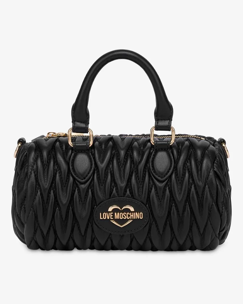 Moschino Mini-Stepptasche - Schwarz Schwarz
