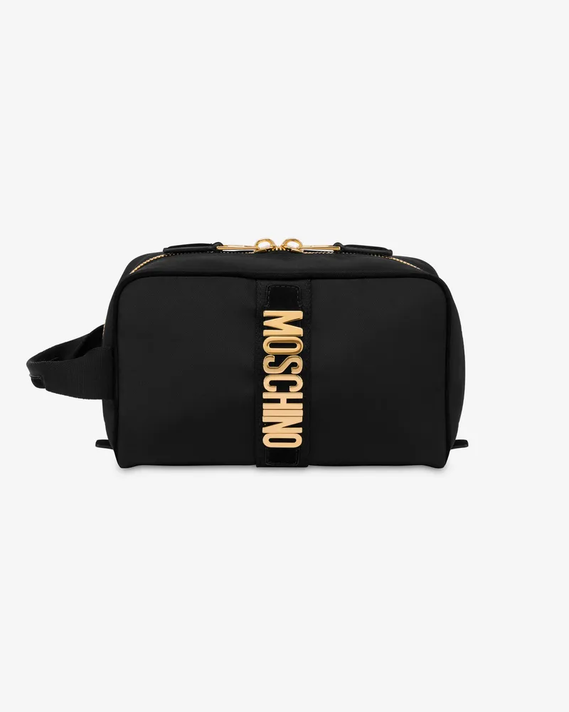 Moschino Schönheitskoffer aus Cordura-Nylon - Schwarz Schwarz