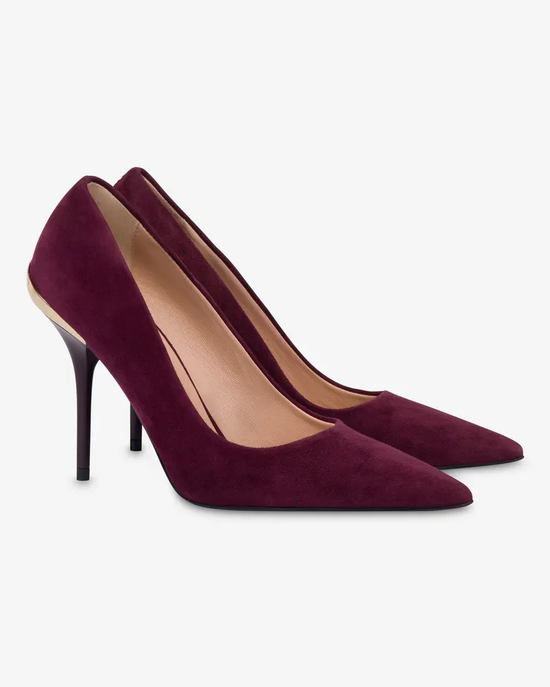 Moschino Wildleder-Pumps - Rot Rot