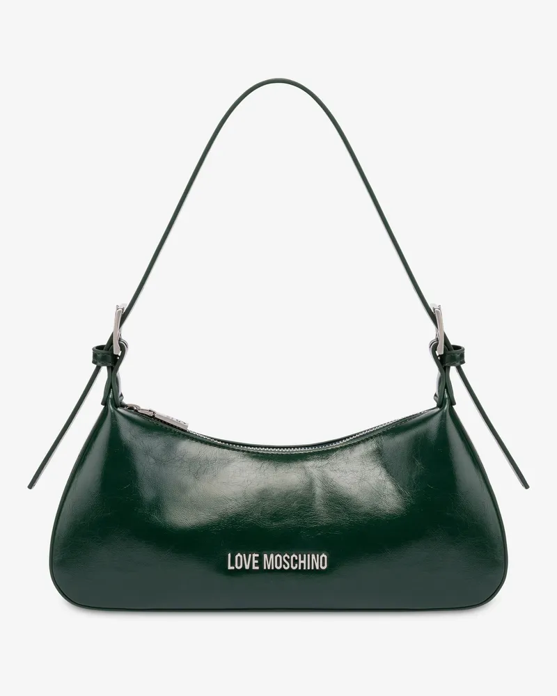 Moschino Umhängetasche aus weichem Stoff - Grün Grün