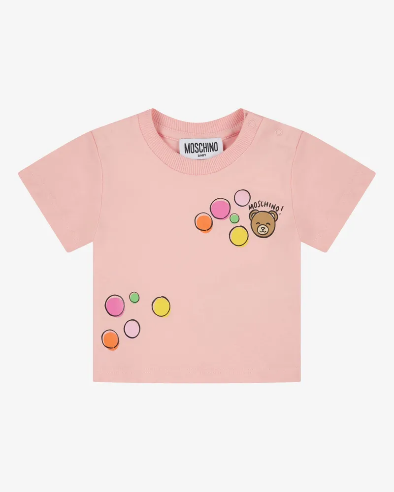 Moschino T-Shirt aus Baumwolljersey Moschino Teddy Bear - Pink Pink