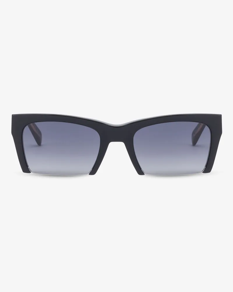Moschino Ausgeschnittene Sonnenbrille - Schwarz Schwarz