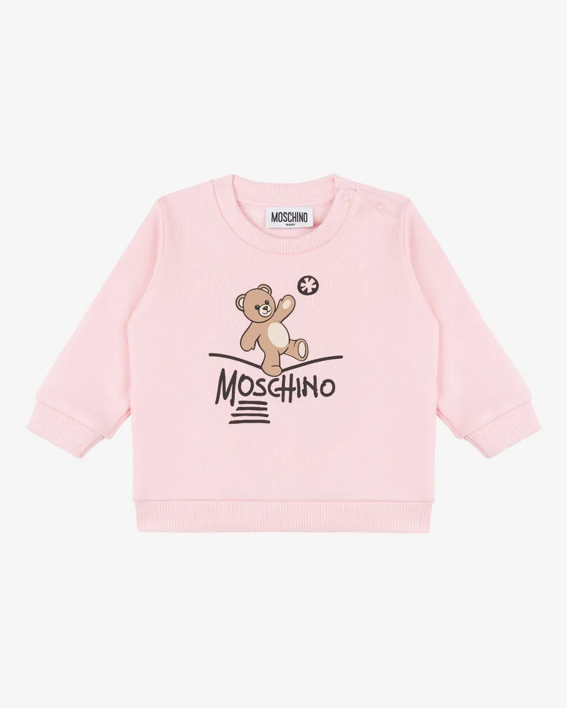 Moschino Moschino Teddy Bear Baumwoll-Sweatshirt - Pink Pink