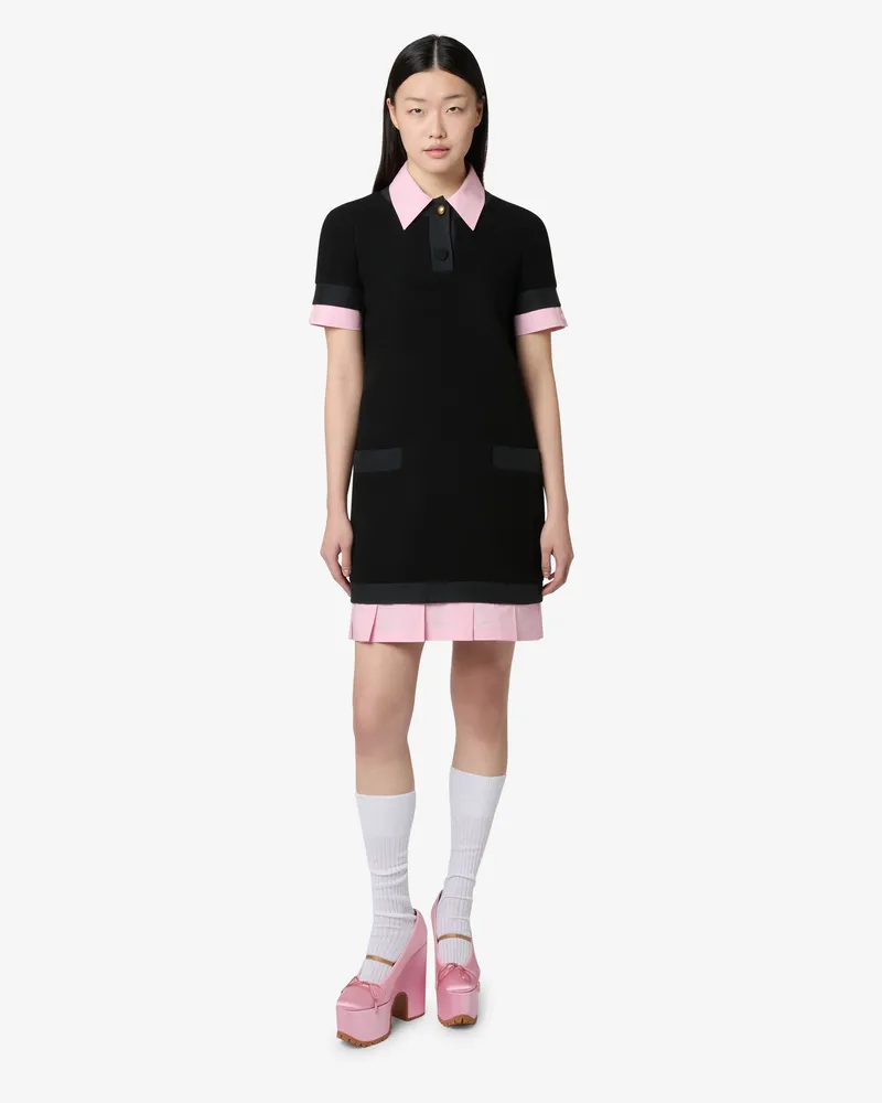 Moschino Kleid aus Bouclé-Wolle - Schwarz Schwarz