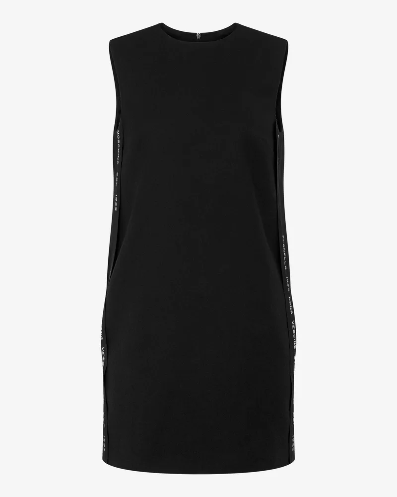 Moschino Kleid aus Wollflanell - Schwarz Schwarz