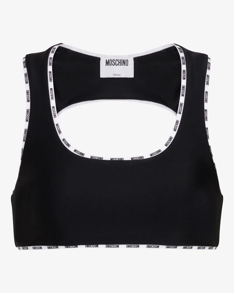 Moschino Lycra-Top - Schwarz Schwarz