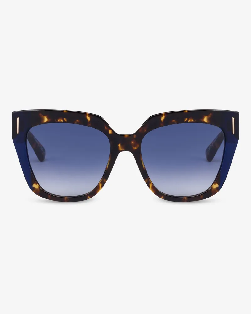 Moschino Sonnenbrille mit Paperclip-Detail - Schwarz Schwarz