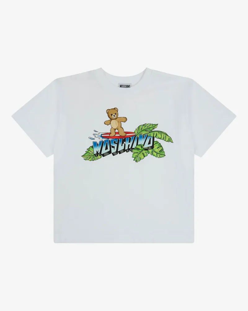 Moschino T-Shirt aus Baumwolljersey Moschino Teddy Bear - Weiß Weiß