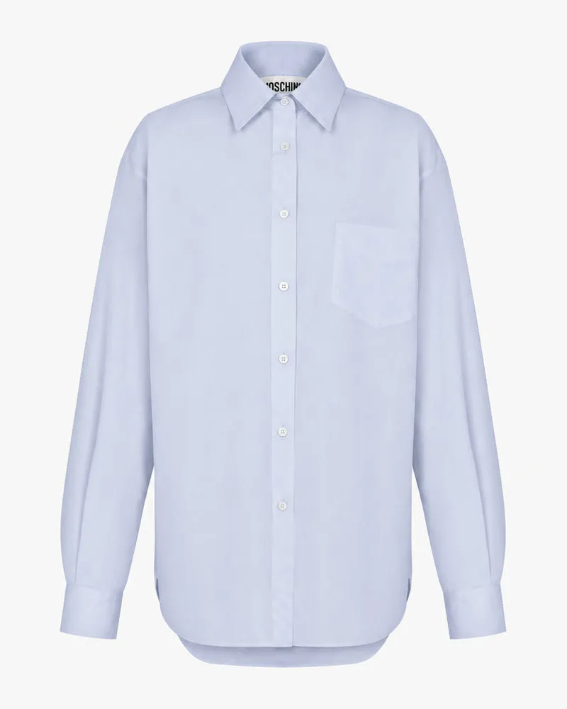 Moschino Hemd aus Baumwollpopeline - Blau Blau