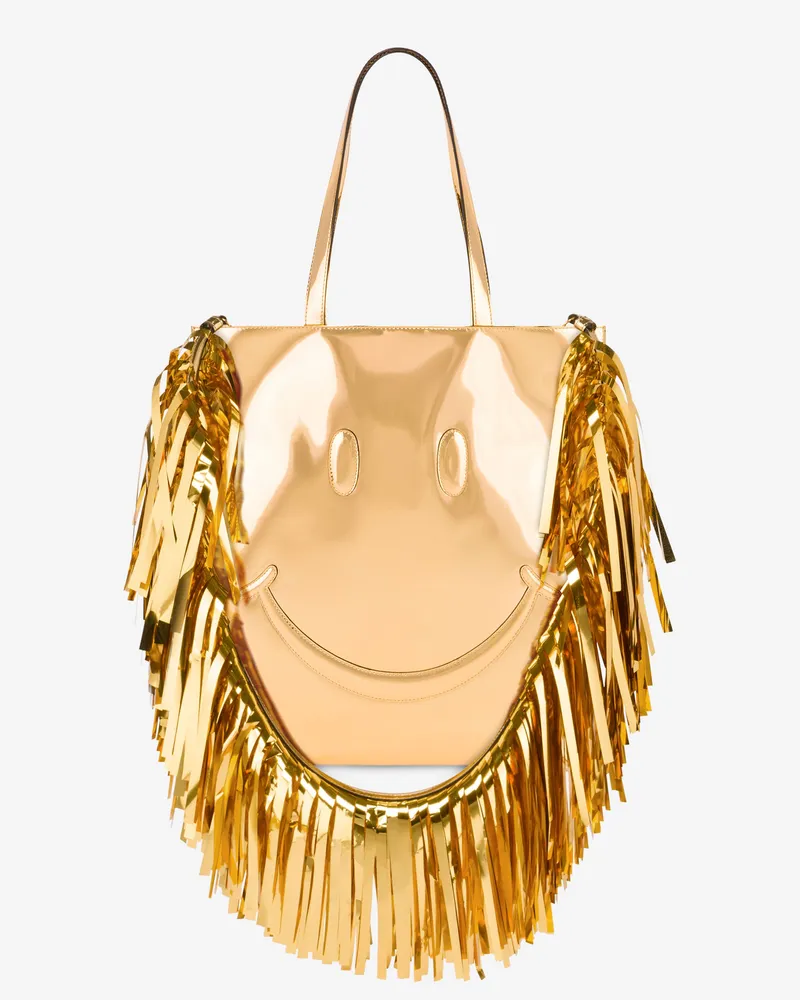 Moschino Smiley®-Tasche mit Spiegeleffekt - Gold Gold