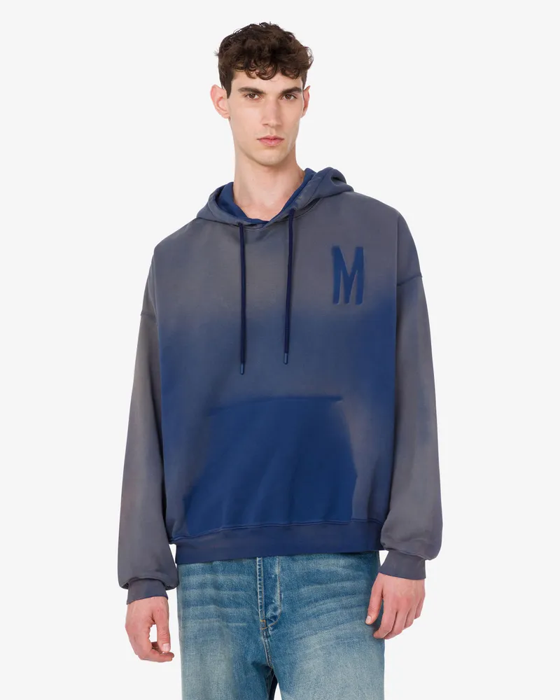 Moschino Bedrucktes Sweatshirt aus Bio-Baumwolle - Blau Blau