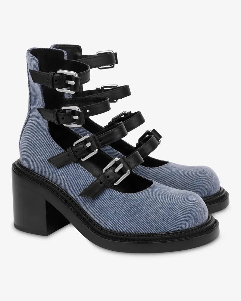 Moschino Mary Jane Olivia mit Absatz - Blau Blau