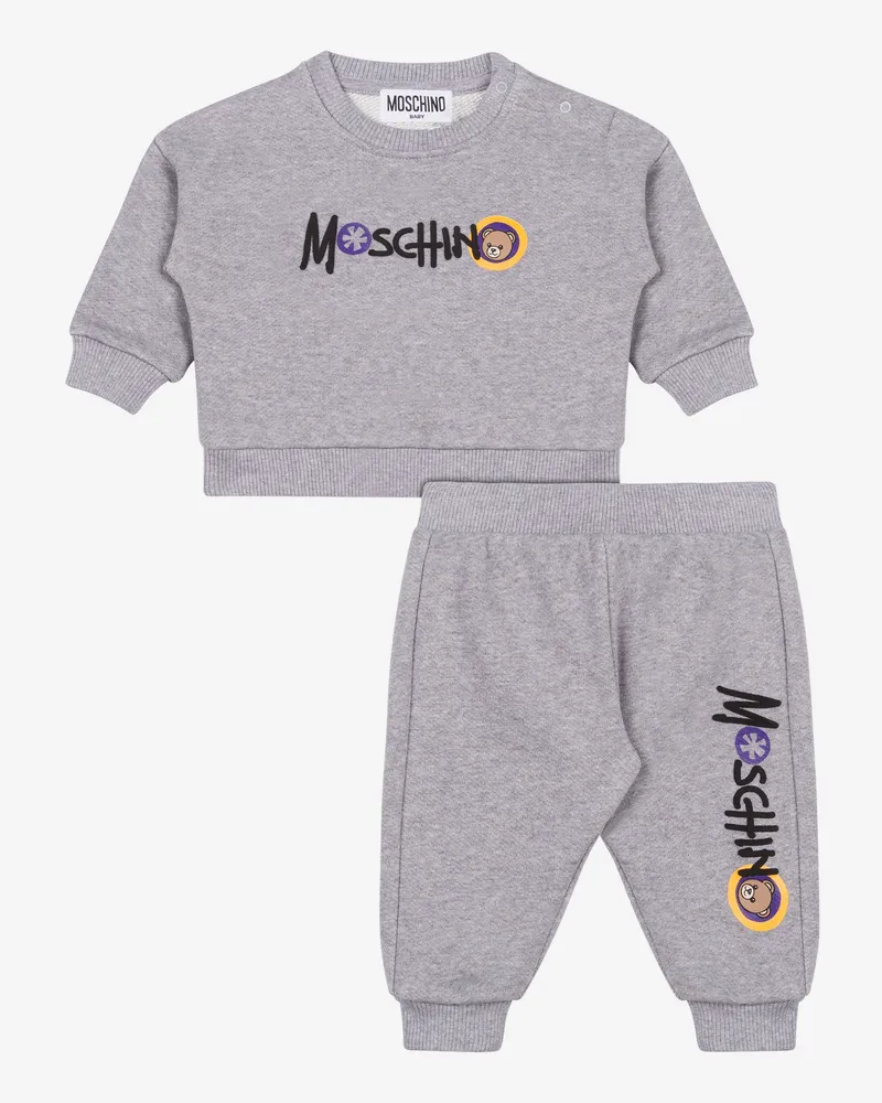 Moschino Sweatshirt-Anzug mit Teddy-Logo - Grau Grau