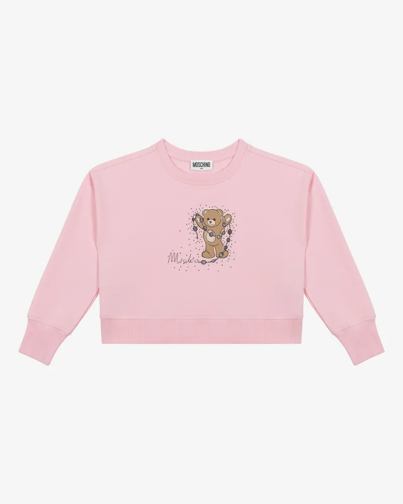 Moschino Moschino Teddy Bear Baumwoll-Sweatshirt - Pink Pink