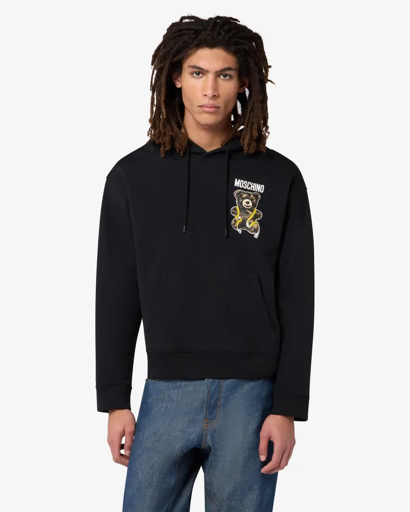 Moschino Moschino Teddy Bear Baumwoll-Sweatshirt - Schwarz Schwarz
