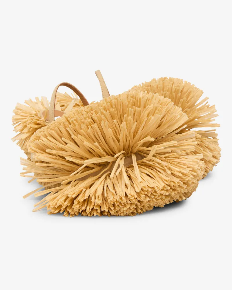 Moschino Sandalen aus Bast - Beige Beige