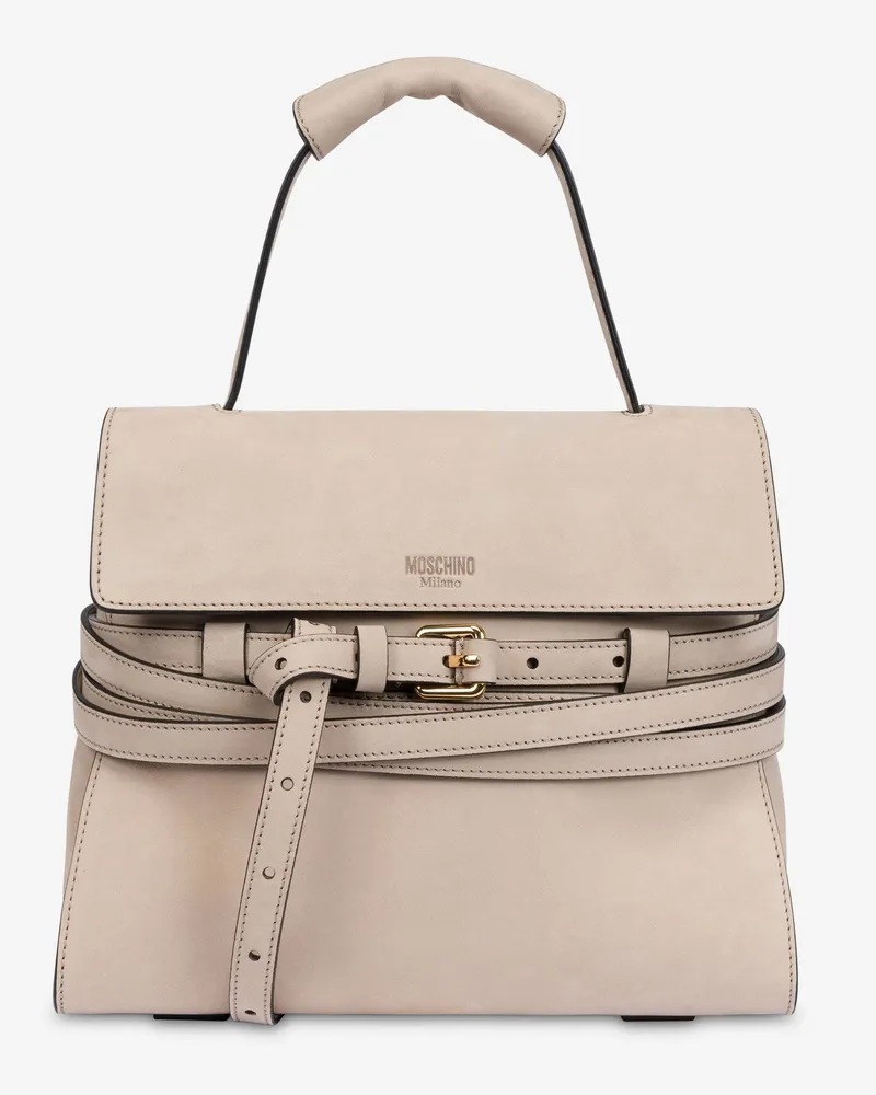 Moschino Moschino Tie Me Handtasche in normaler Größe - Grau Grau